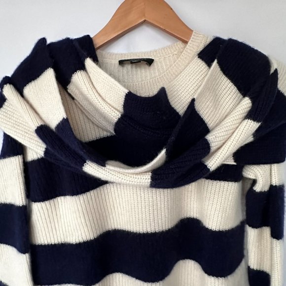 Ann Taylor 100% Cashmere Sweater w/Removable Scarf | Small - Picture 12 of 13